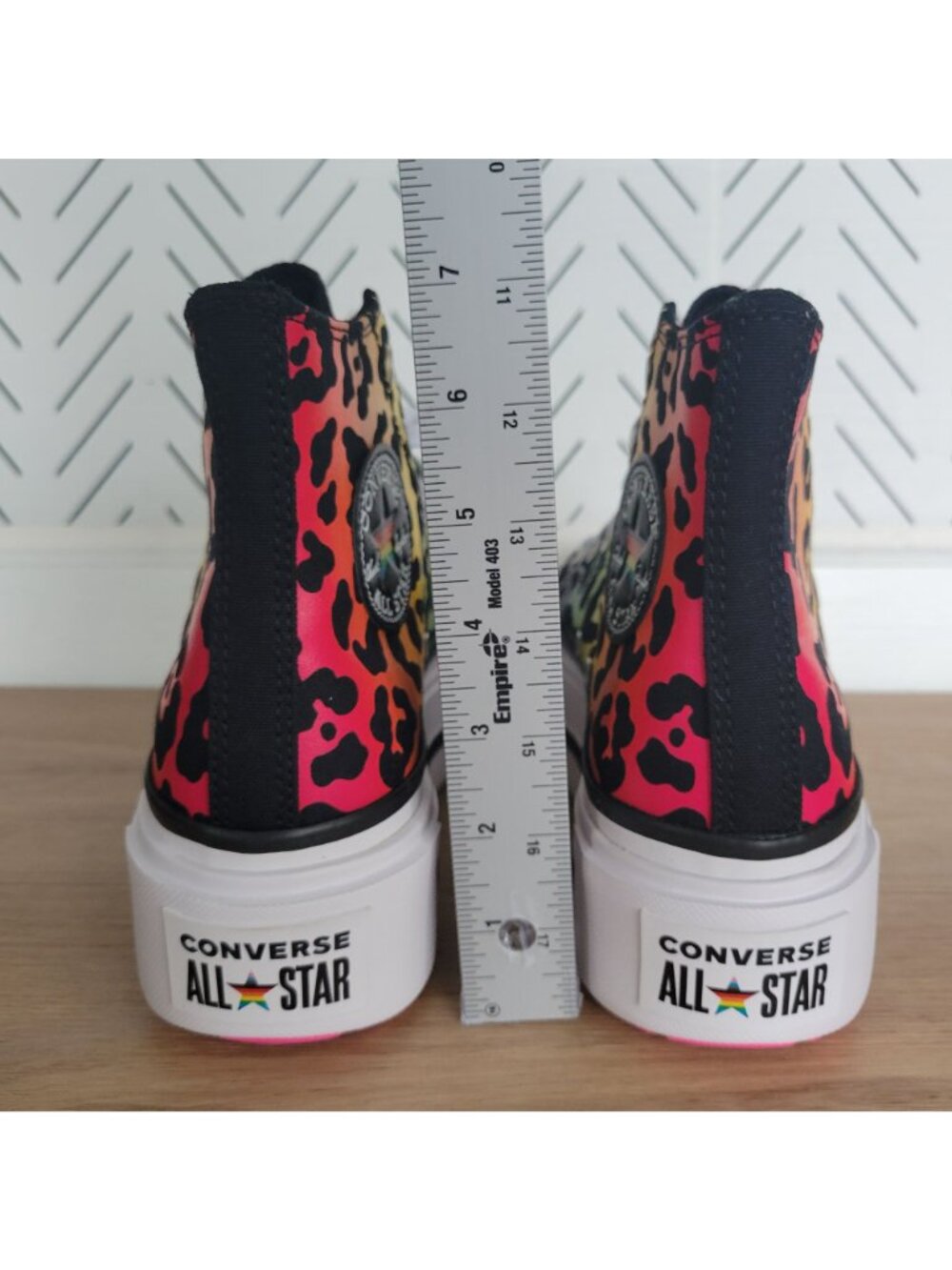 ❤️Converse Chuck Taylor Lift Platform Pride Size 6 Women's Shoes Leopard A15782C - Picture 6 of 10